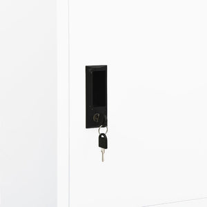 Armadio Bianco 80x50x180 cm in Acciaio cod mxl 65897