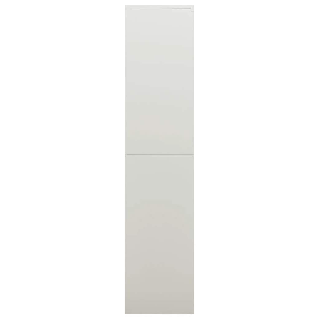Armadio con Ripiani Grigio Chiaro 90x40x180 cm in Acciaio 335971
