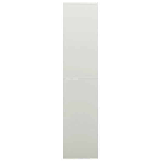 Armadio con Ripiani Grigio Chiaro 90x40x180 cm in Acciaio 335971
