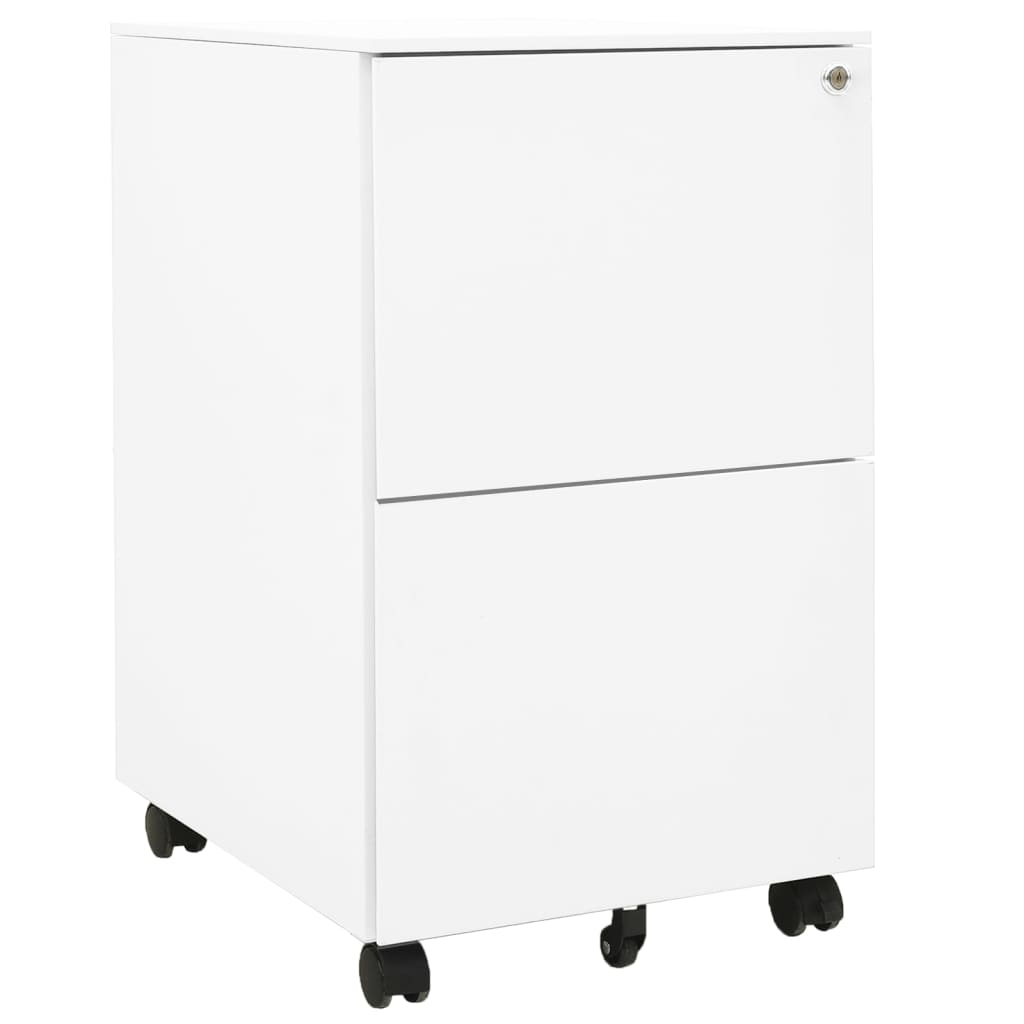 Schedario Mobile Bianco 39x45x67 cm in Acciaio cod mxl 64492
