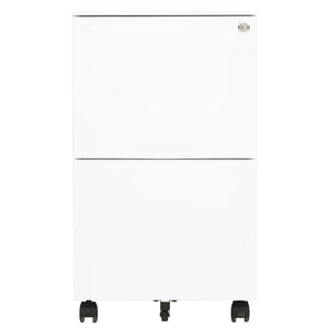 Schedario Mobile Bianco 39x45x67 cm in Acciaio 335974