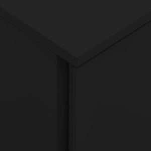 Schedario Mobile Nero 39x45x67 cm in Acciaio 335976