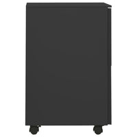 Schedario Mobile Antracite 39x45x67 cm in Acciaio 335977