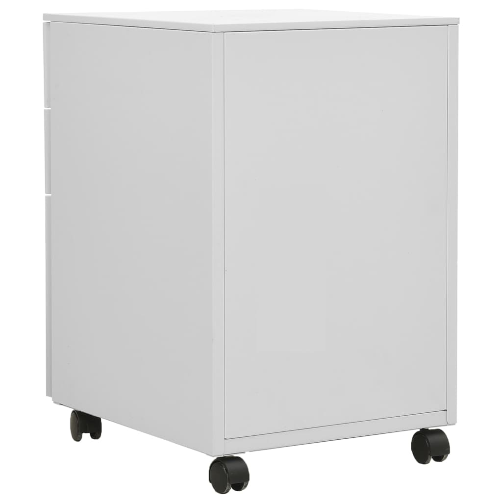 Schedario Mobile Grigio Chiaro 39x45x60 cm in Acciaio cod mxl 77524