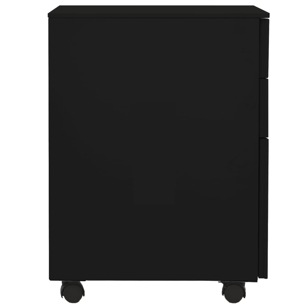 Schedario Mobile Nero 39x45x60 cm in Acciaio cod mxl 57341