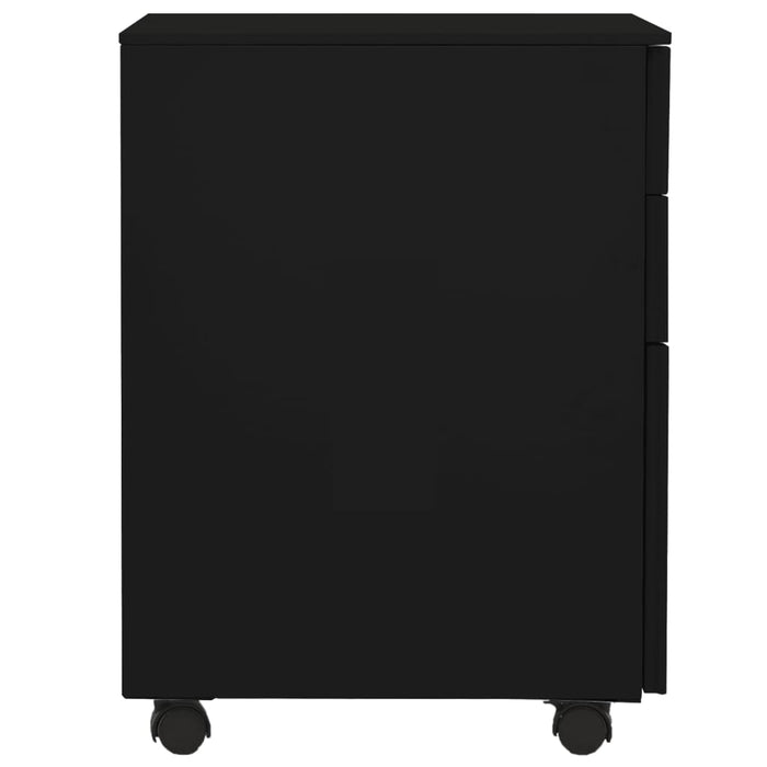 Schedario Mobile Nero 39x45x60 cm in Acciaio cod mxl 57341