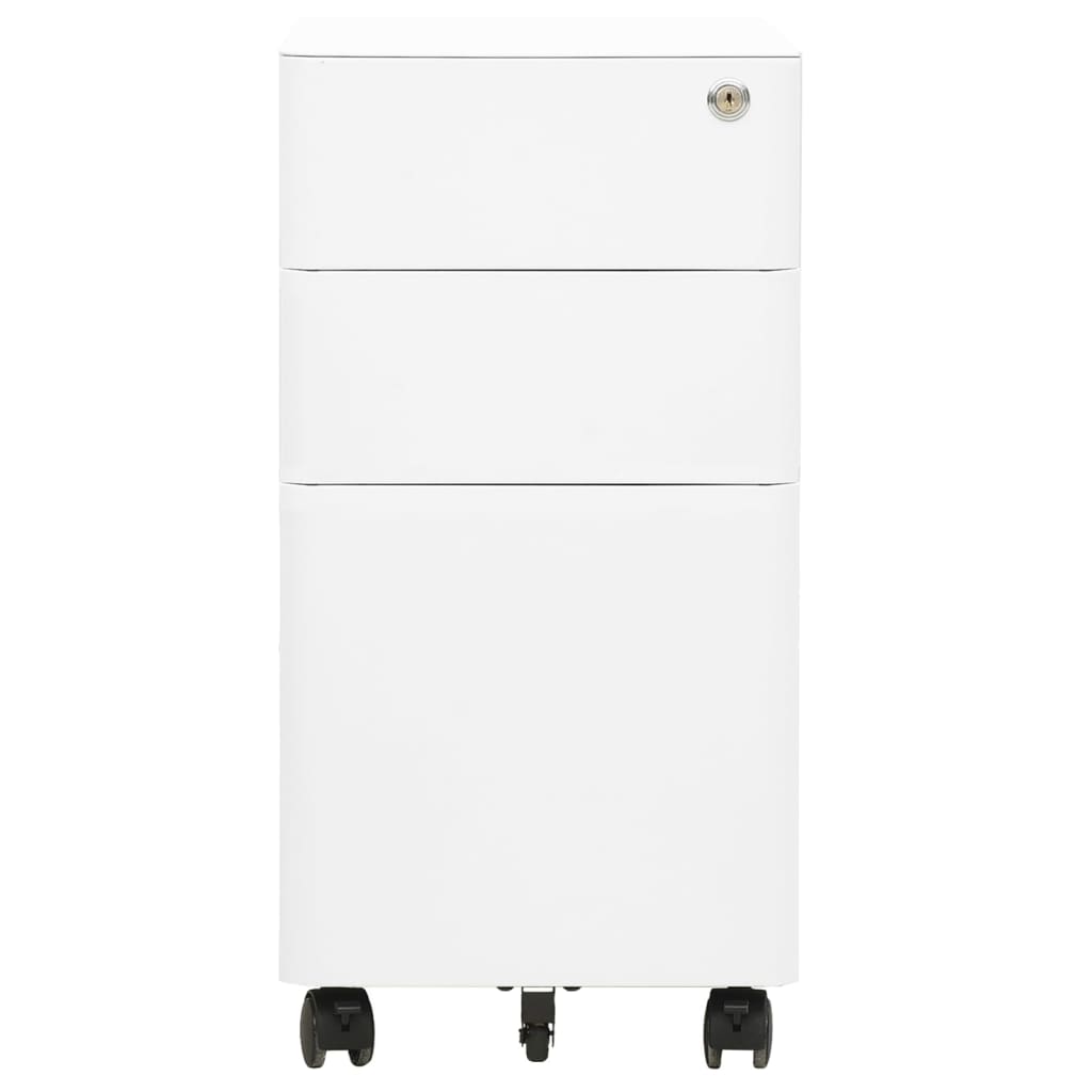 Schedario Mobile Bianco 30x45x59 cm in Acciaio cod mxl 55204
