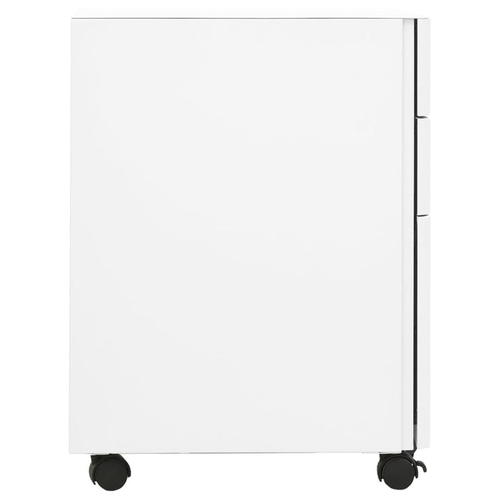 Schedario Mobile Bianco 30x45x59 cm in Acciaio cod mxl 55204