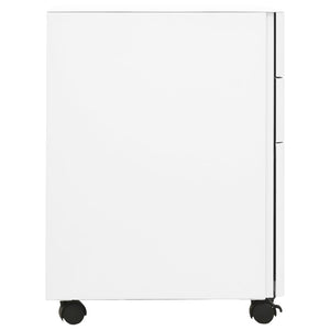 Schedario Mobile Bianco 30x45x59 cm in Acciaio 335982