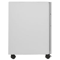 Schedario Mobile Grigio Chiaro 30x45x59 cm in Acciaio 335983