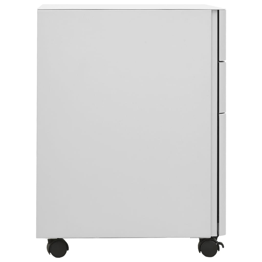 Schedario Mobile Grigio Chiaro 30x45x59 cm in Acciaio cod mxl 69071