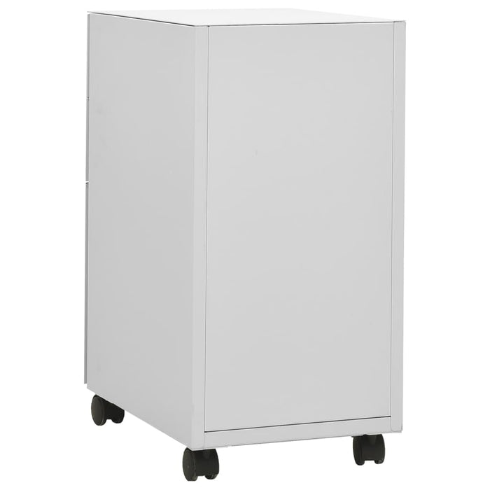 Schedario Mobile Grigio Chiaro 30x45x59 cm in Acciaio cod mxl 69071