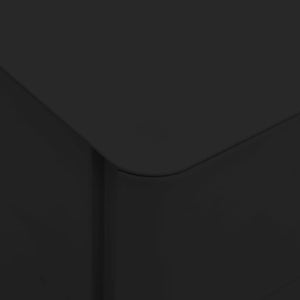 Schedario Mobile Nero 30x45x59 cm in Acciaio