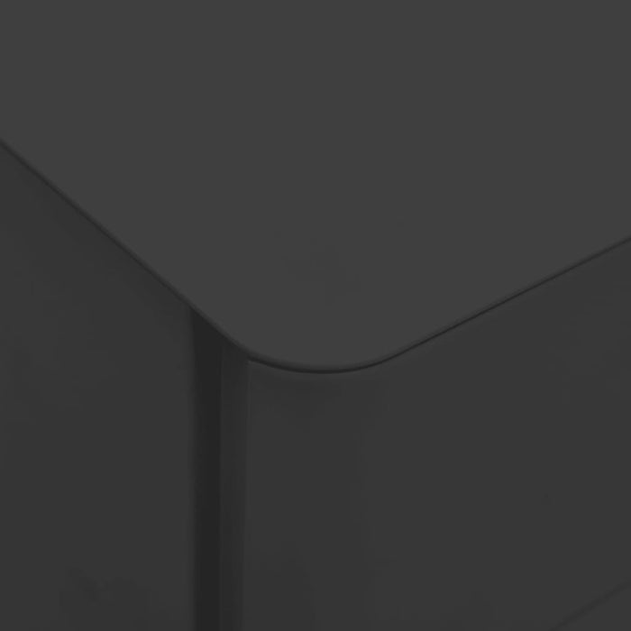 Schedario Mobile Antracite 30x45x59 cm in Acciaio 335985