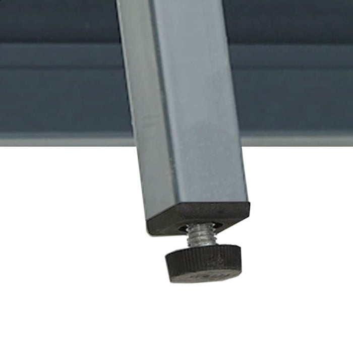 Credenza-Buffet-Armadio da cucina Antracite 75x35x105 cm in Acciaio e Vetro