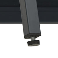 Credenza Antracite 75x35x105 cm in Acciaio e Vetro 336072