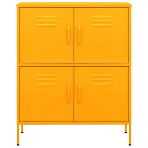 Armadietto Giallo Senape 80x35x101,5 cm in Acciaio cod mxl 54410