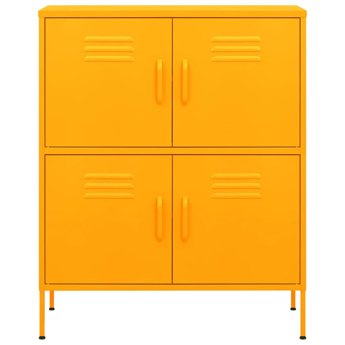 Armadietto Giallo Senape 80x35x101,5 cm in Acciaio cod mxl 54410