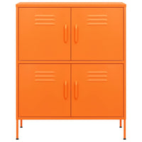 Armadietto Arancione 80x35x101,5 cm in Acciaio 336138