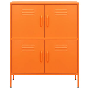 Armadietto Arancione 80x35x101,5 cm in Acciaio 336138