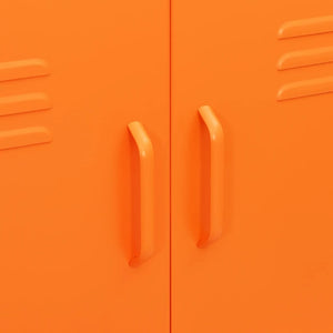 Armadietto Arancione 80x35x101,5 cm in Acciaio 336138