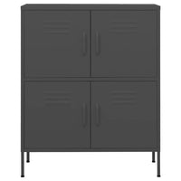 Armadietto Antracite 80x35x101,5 cm in Acciaio cod mxl 51337