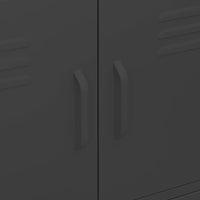 Armadietto Nero 80x35x101,5 cm in Acciaio cod mxl 42993