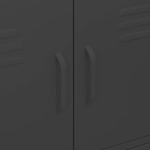 Armadietto Nero 80x35x101,5 cm in Acciaio cod mxl 42993