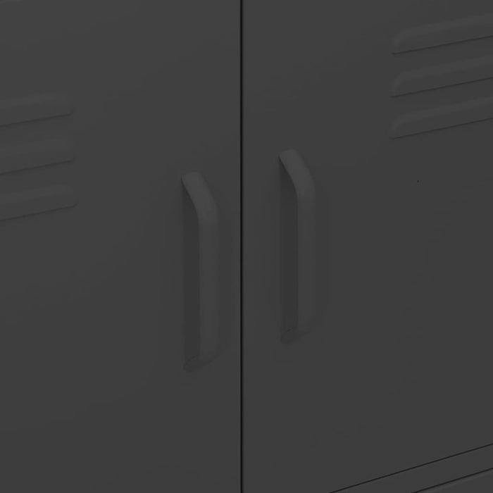 Armadietto Nero 80x35x101,5 cm in Acciaio cod mxl 42993