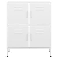 Armadietto Bianco 80x35x101,5 cm in Acciaio cod mxl 47779