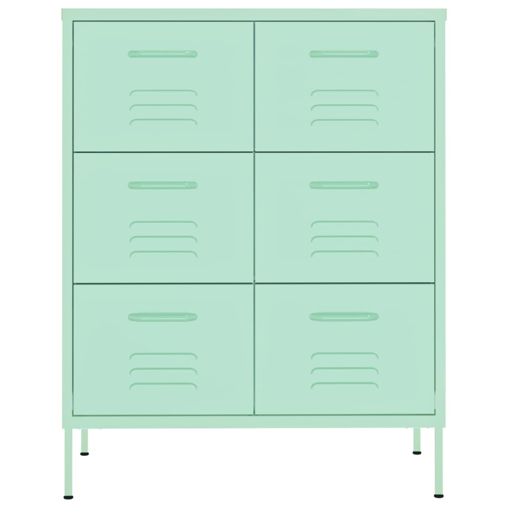 Cassettiera Menta 80x35x101,5 cm in Acciaio cod mxl 44420