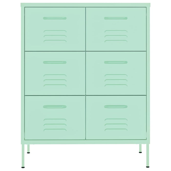 Cassettiera Menta 80x35x101,5 cm in Acciaio cod mxl 44420