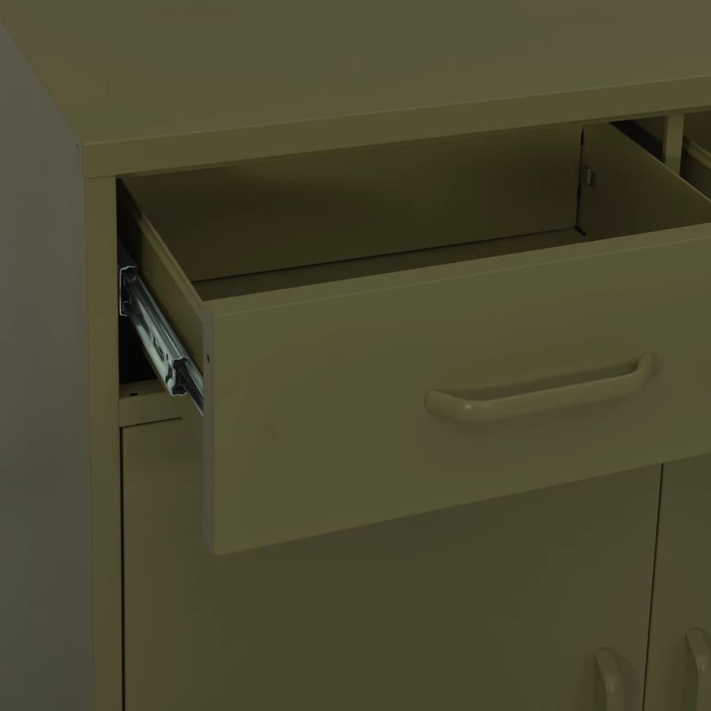 Armadietto Verde Oliva 80x35x101,5 cm in Acciaio cod mxl 53309