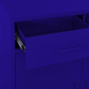 Armadietto Blu Marino 80x35x101,5 cm in Acciaio cod mxl 60139