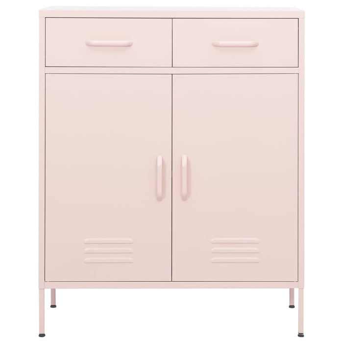 Armadietto Rosa 80x35x101,5 cm in Acciaio 336157