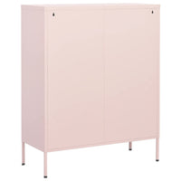 Armadietto Rosa 80x35x101,5 cm in Acciaio 336157