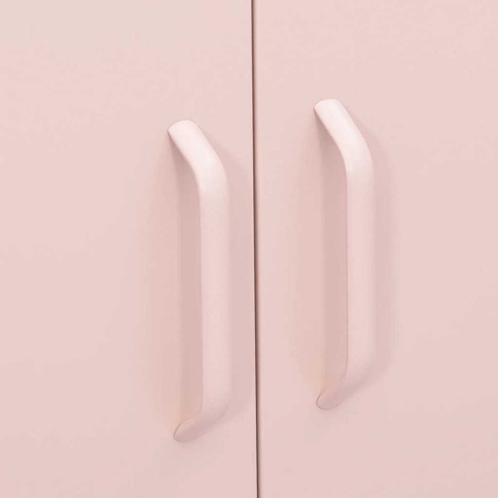 Armadietto Rosa 80x35x101,5 cm in Acciaio 336157