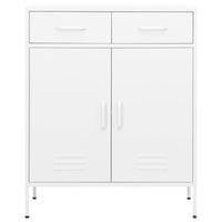 Armadietto Bianco 80x35x101,5 cm in Acciaio 336161