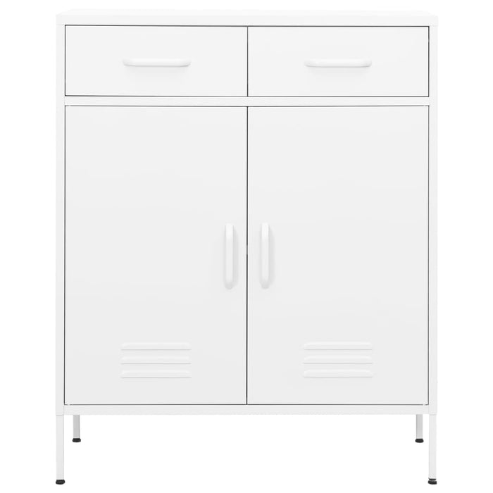 Armadietto Bianco 80x35x101,5 cm in Acciaio 336161