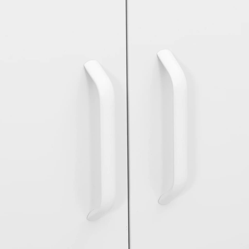 Armadietto Bianco 80x35x101,5 cm in Acciaio 336161