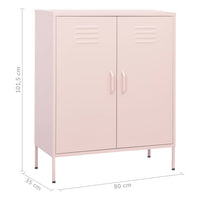 Armadietto Rosa 80x35x101,5 cm in Acciaio cod mxl 48884