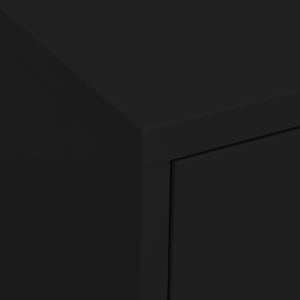 Armadietto Nero 80x35x101,5 cm in Acciaio cod mxl 40292