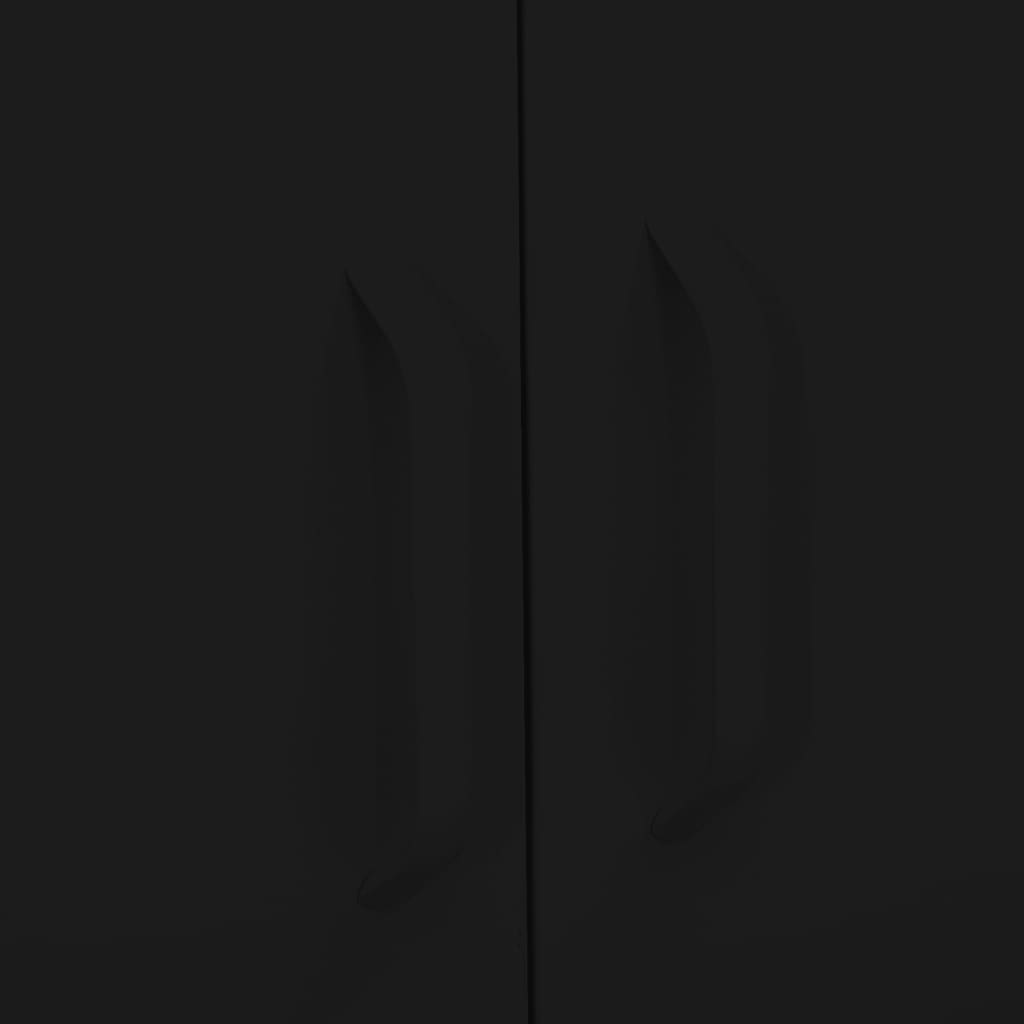 Armadietto Nero 80x35x101,5 cm in Acciaio cod mxl 40292