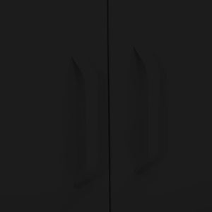 Armadietto Nero 80x35x101,5 cm in Acciaio cod mxl 40292