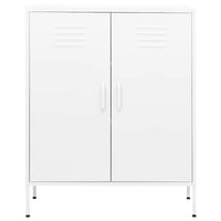 Armadietto Bianco 80x35x101,5 cm in Acciaio cod mxl 42765