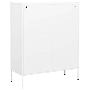 Armadietto Bianco 80x35x101,5 cm in Acciaio cod mxl 42765