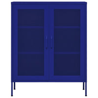 Armadietto Blu Marino 80x35x101,5 cm in Acciaio 336172