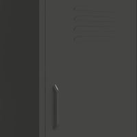 Armadietto Antracite 42,5x35x101,5 cm in Acciaio 336195