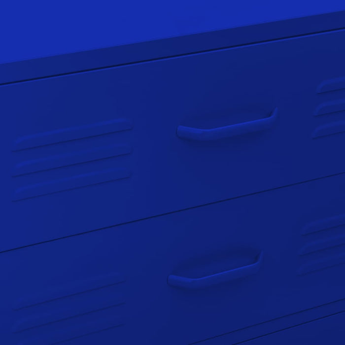 Cassettiera Blu Marino 80x35x101,5 cm in Acciaio cod mxl 73409
