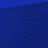 Cassettiera Blu Marino 80x35x101,5 cm in Acciaio 336199